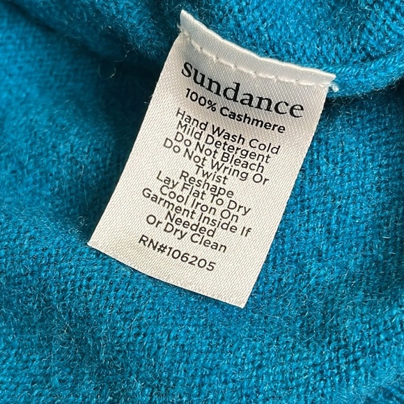 Sundance cashmere Teal Women's Sweater - Picture 5 of 10